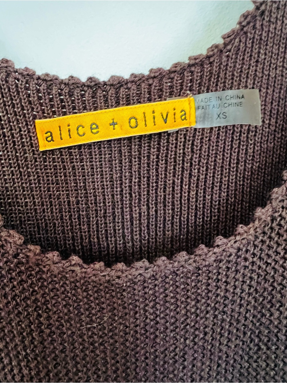 ALICE + OLIVIA Tula Silk Ombre Dress XS Brown Cream Crochet Lace Boho Resort - Picture 6 of 16